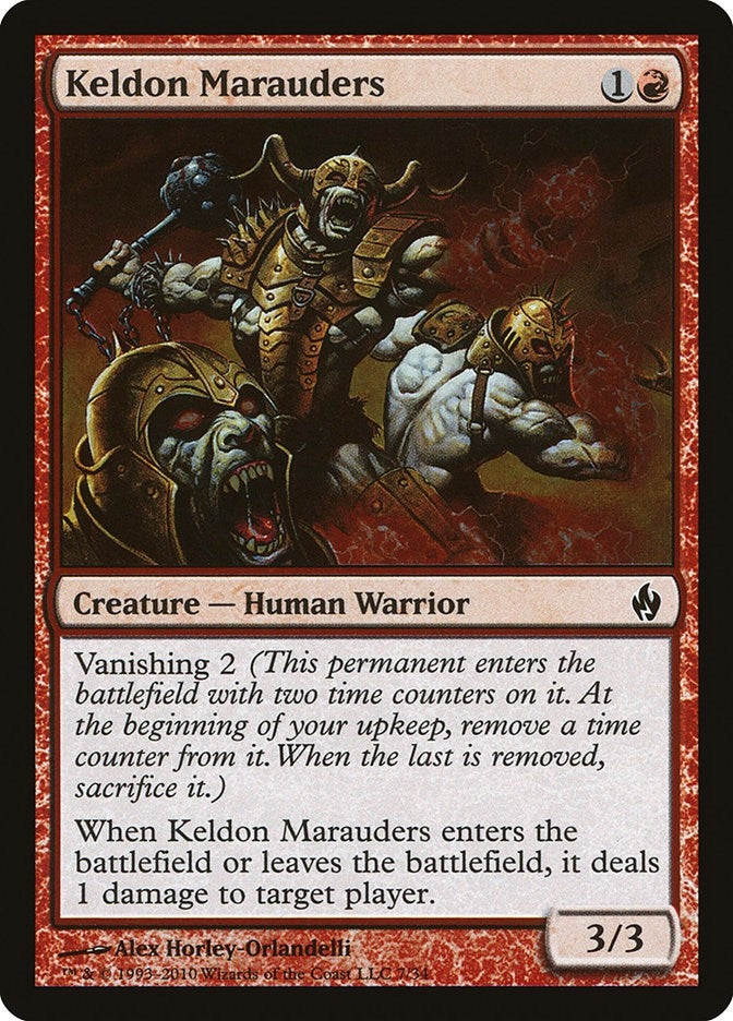 Image for Keldon Marauders (7) [Premium Deck Series: Fire and Lightning] - Magic: The Gathering