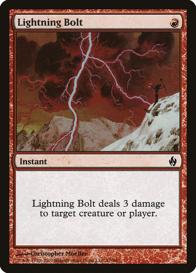 Image for Lightning Bolt (17) [Premium Deck Series: Fire and Lightning] - Magic: The Gathering
