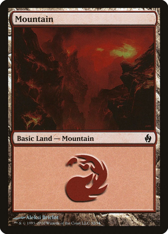 Image for Mountain (32) (32) [Premium Deck Series: Fire and Lightning] - Magic: The Gathering