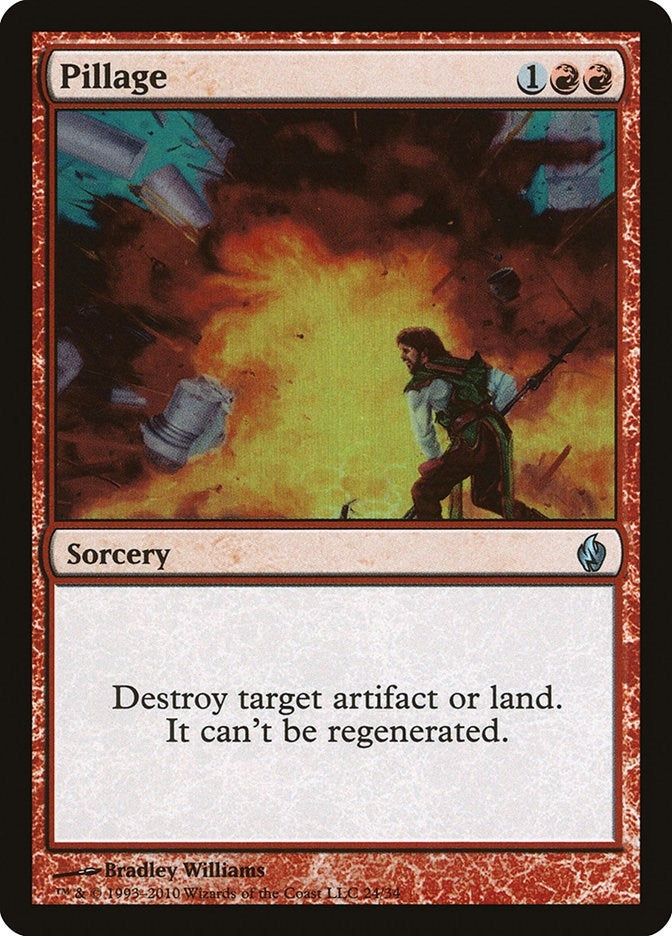 Image for Pillage (24) [Premium Deck Series: Fire and Lightning] - Magic: The Gathering