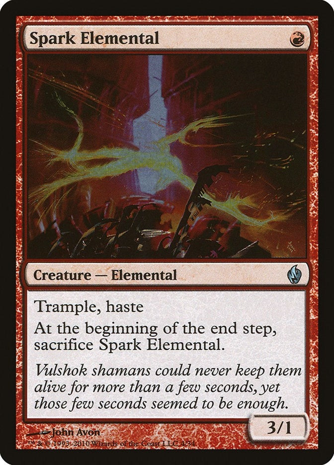 Image for Spark Elemental (4) [Premium Deck Series: Fire and Lightning] - Magic: The Gathering