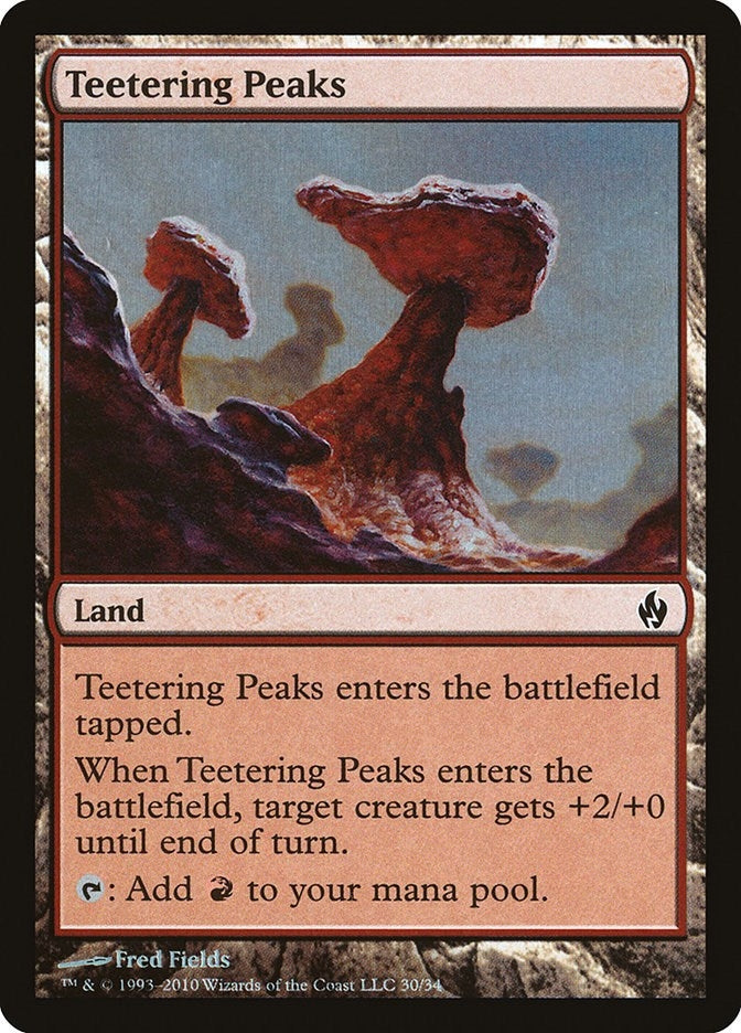 Image for Teetering Peaks (30) [Premium Deck Series: Fire and Lightning] - Magic: The Gathering