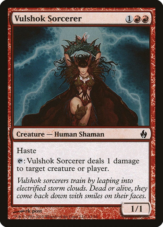 Image for Vulshok Sorcerer (11) [Premium Deck Series: Fire and Lightning] - Magic: The Gathering