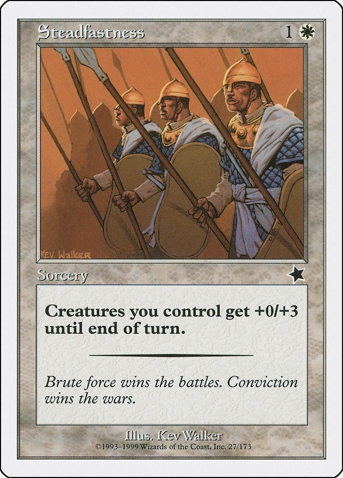 Image for Steadfastness (27) [Starter 1999] - Magic: The Gathering