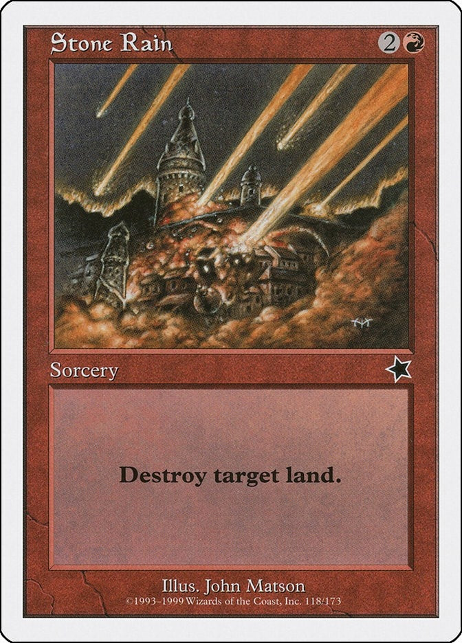Image for Stone Rain (118) [Starter 1999] - Magic: The Gathering
