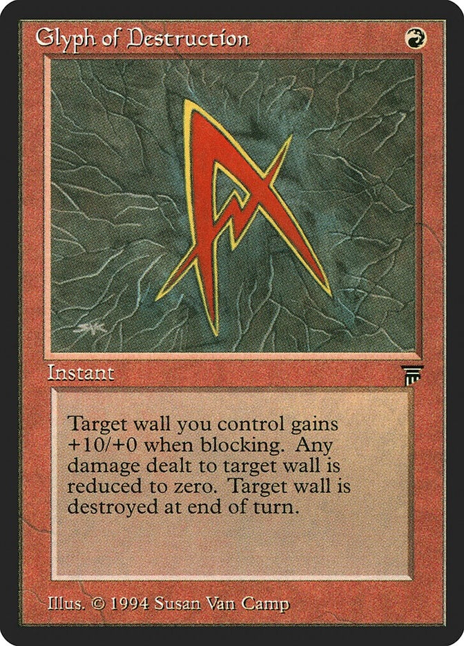 Image for Glyph of Destruction [Legends] - Magic: The Gathering