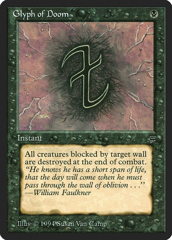 Image for Glyph of Doom [Legends] - Magic: The Gathering