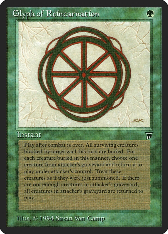 Image for Glyph of Reincarnation [Legends] - Magic: The Gathering