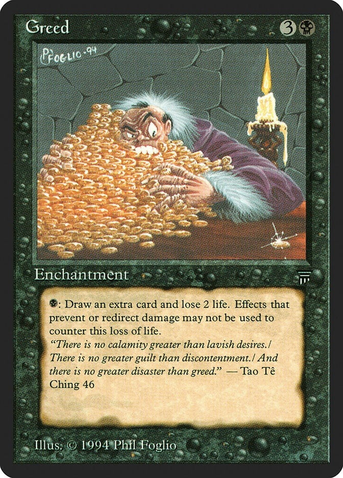 Image for Greed [Legends] - Magic: The Gathering
