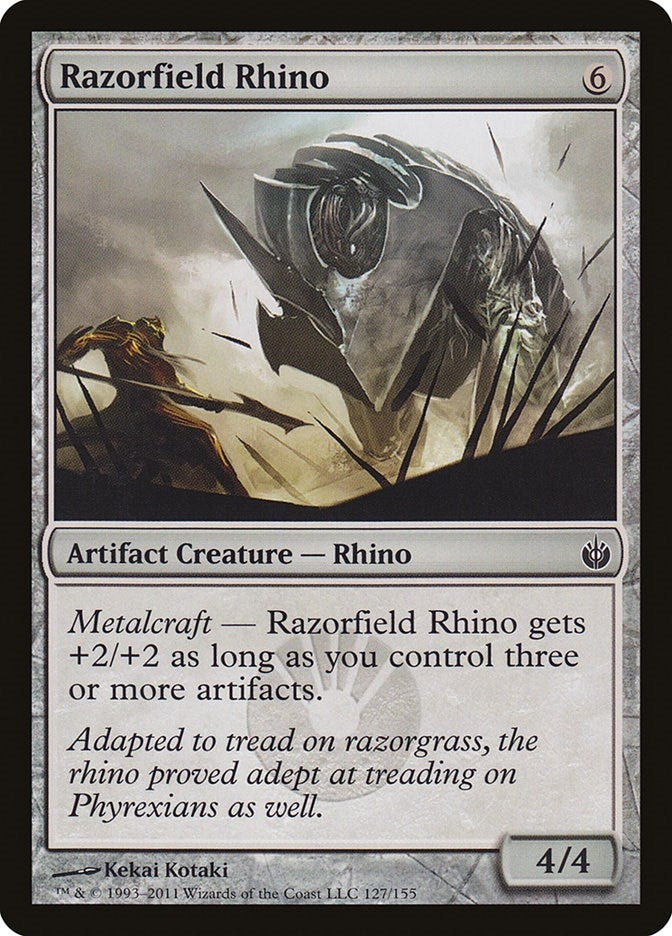 Image for Razorfield Rhino (127) [Mirrodin Besieged] - Magic: The Gathering