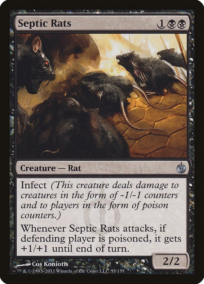 Image for Septic Rats (55) [Mirrodin Besieged] - Magic: The Gathering