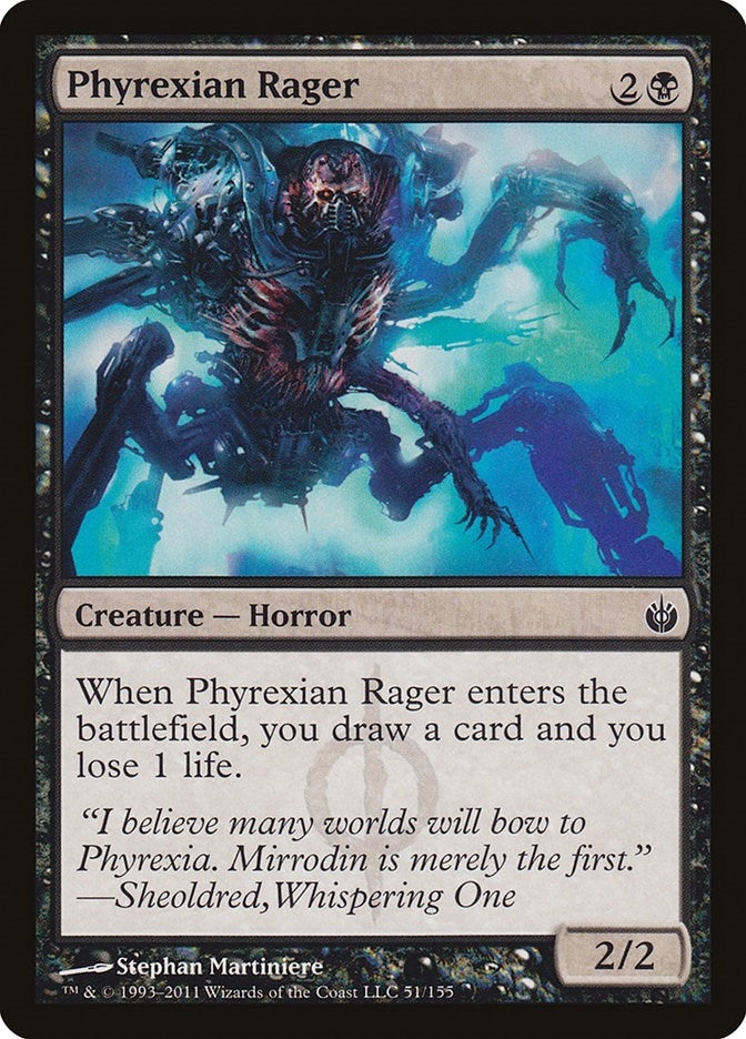 Image for Phyrexian Rager (51) [Mirrodin Besieged] - Magic: The Gathering