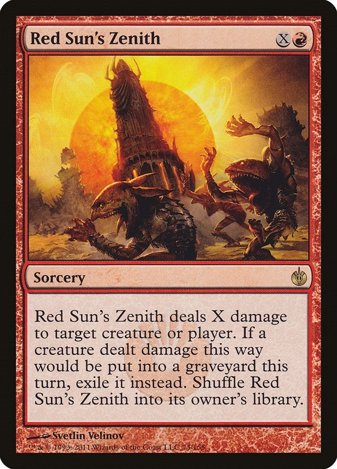 Image for Red Sun's Zenith (74) [Mirrodin Besieged] - Magic: The Gathering