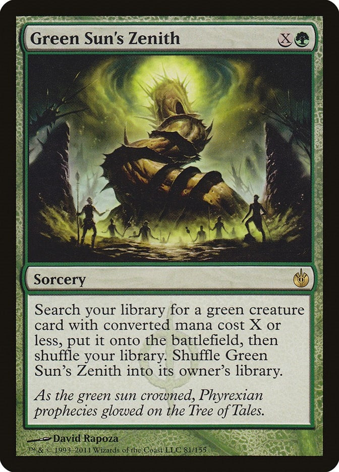 Image for Green Sun's Zenith (81) [Mirrodin Besieged] - Magic: The Gathering