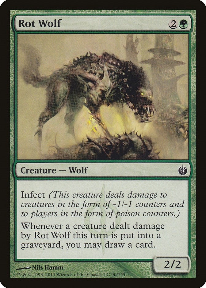 Image for Rot Wolf (90) [Mirrodin Besieged] - Magic: The Gathering