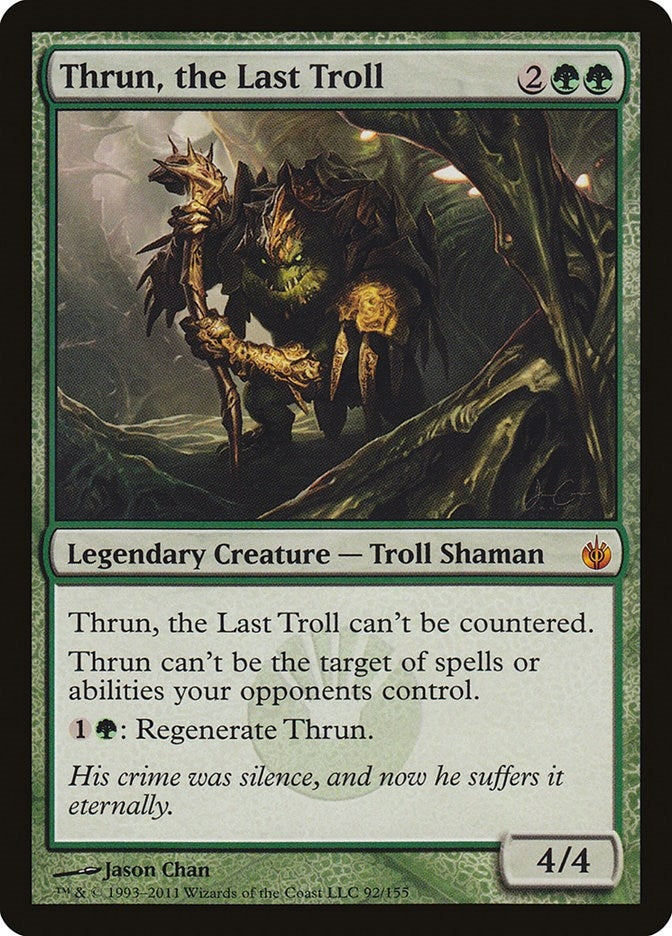 Image for Thrun, the Last Troll (92) [Mirrodin Besieged] - Magic: The Gathering