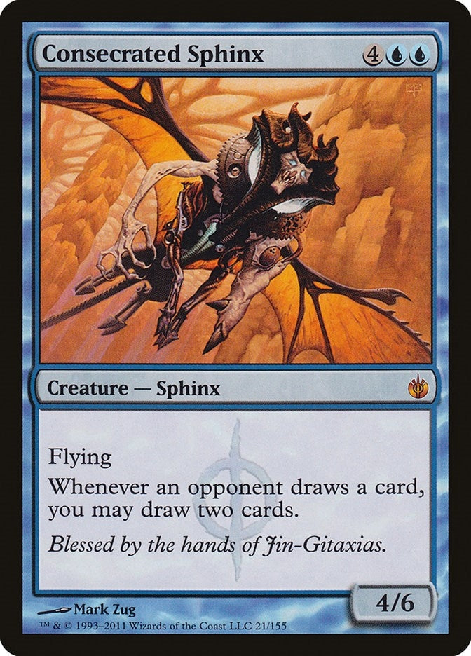 Image for Consecrated Sphinx (21) [Mirrodin Besieged] - Magic: The Gathering