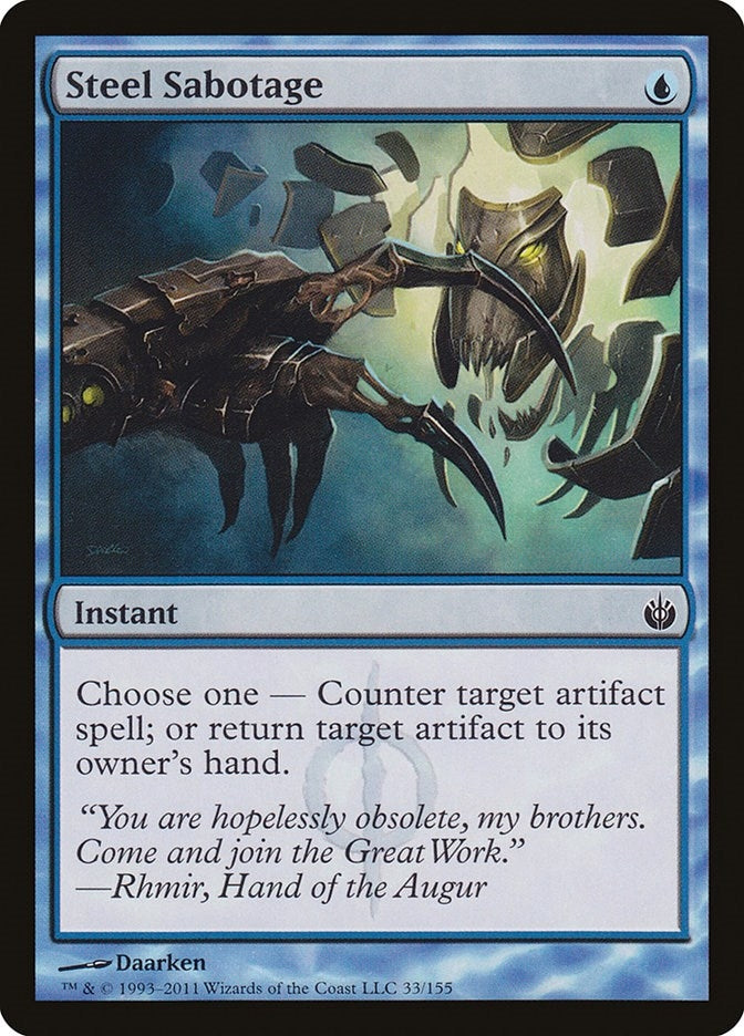 Image for Steel Sabotage (33) [Mirrodin Besieged] - Magic: The Gathering