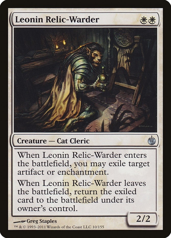 Image for Leonin Relic-Warder (10) [Mirrodin Besieged] - Magic: The Gathering