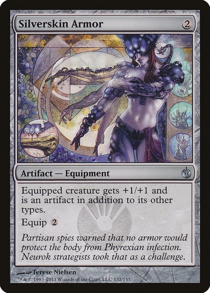 Image for Silverskin Armor (132) [Mirrodin Besieged] - Magic: The Gathering
