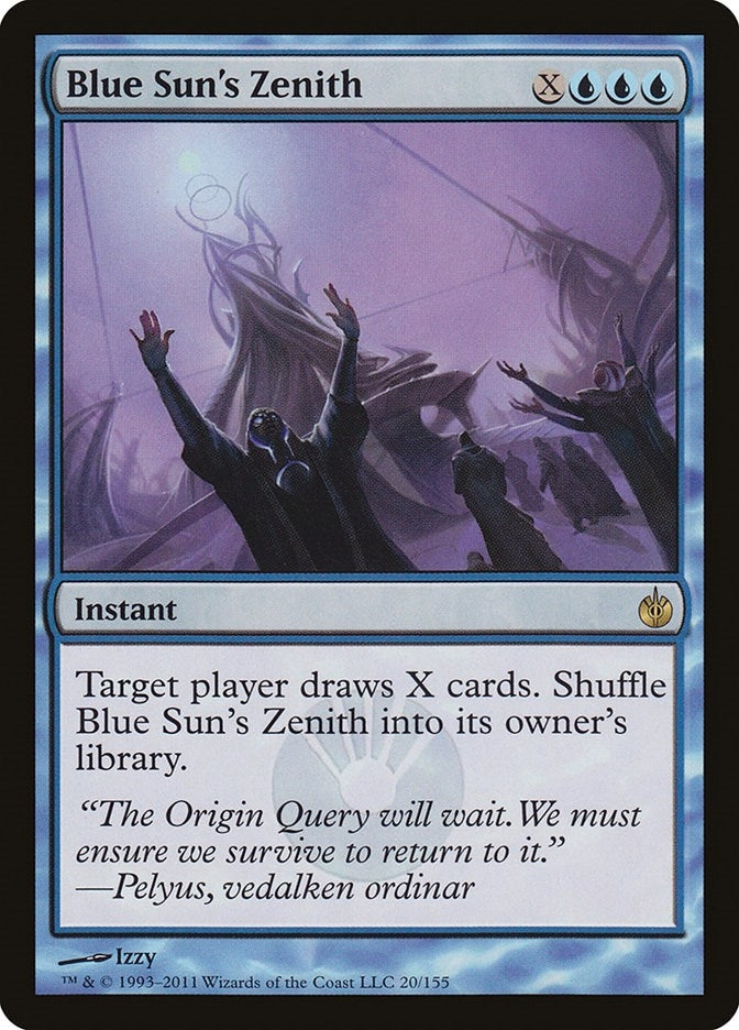 Image for Blue Sun's Zenith (20) [Mirrodin Besieged] - Magic: The Gathering