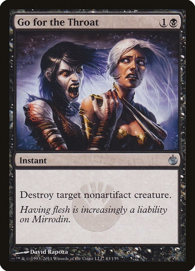 Image for Go for the Throat (43) [Mirrodin Besieged] - Magic: The Gathering