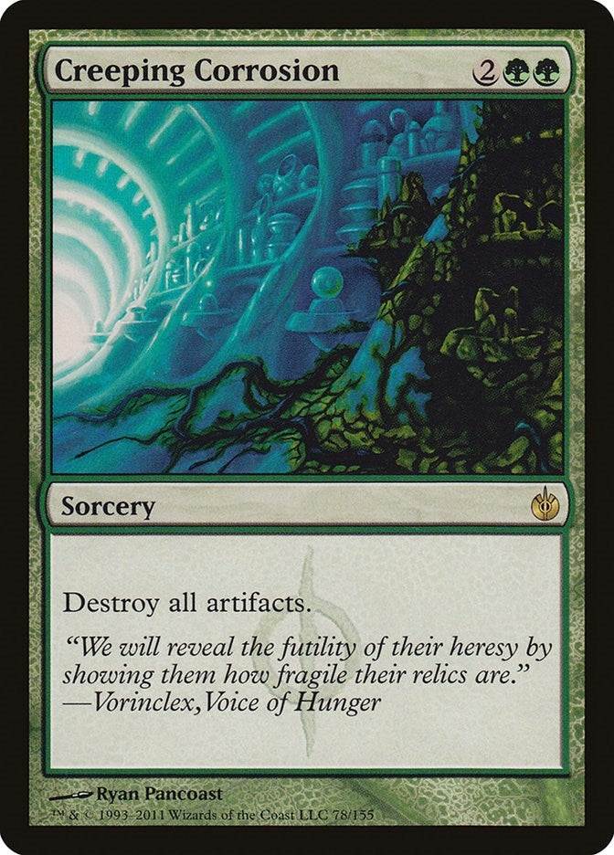 Image for Creeping Corrosion (78) [Mirrodin Besieged] - Magic: The Gathering