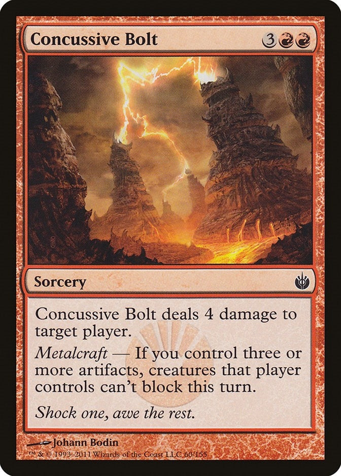 Image for Concussive Bolt (60) [Mirrodin Besieged] - Magic: The Gathering