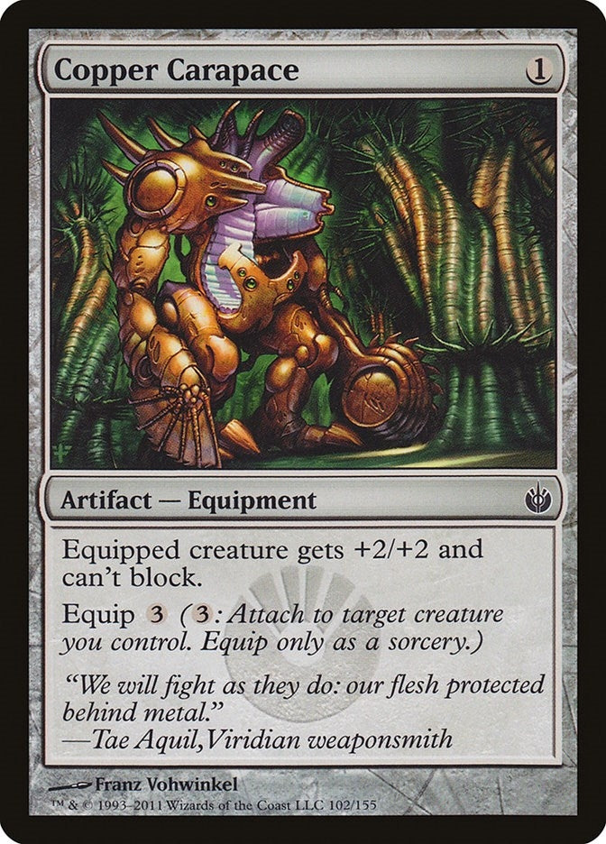 Image for Copper Carapace (102) [Mirrodin Besieged] - Magic: The Gathering