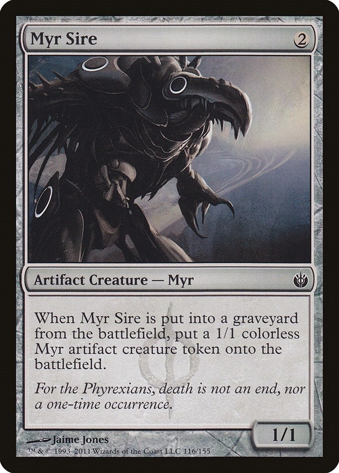 Image for Myr Sire (116) [Mirrodin Besieged] - Magic: The Gathering
