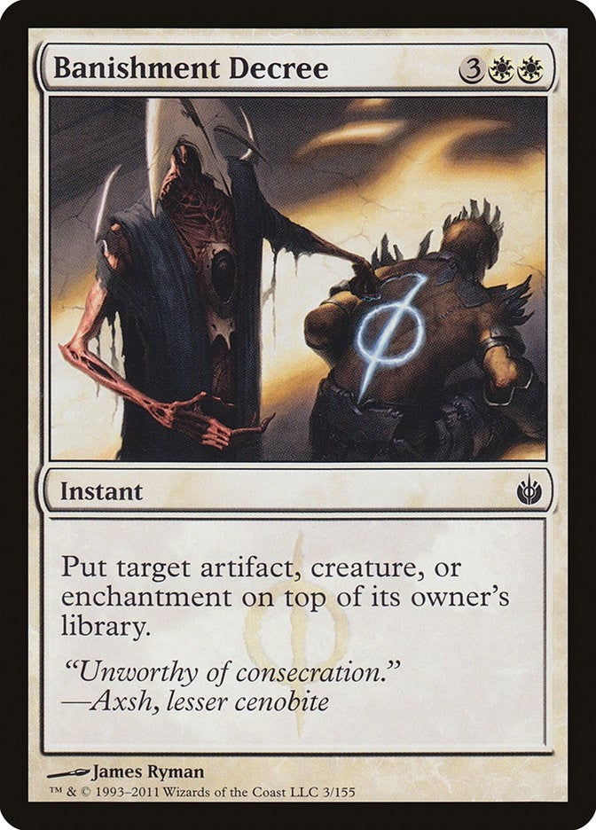 Image for Banishment Decree (3) [Mirrodin Besieged] - Magic: The Gathering