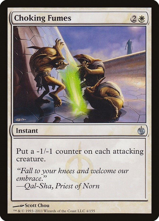 Image for Choking Fumes (4) [Mirrodin Besieged] - Magic: The Gathering