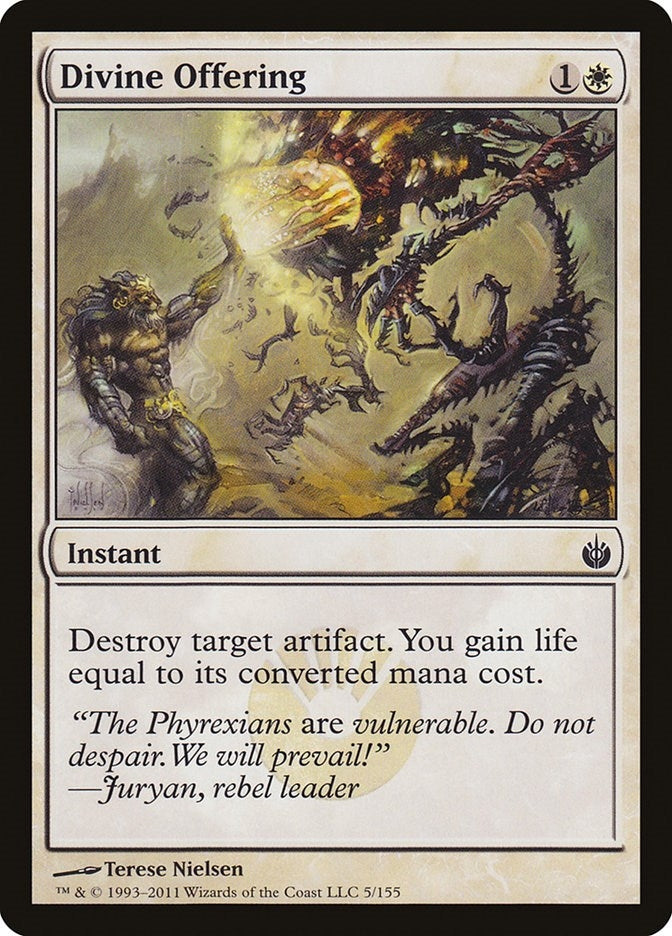 Image for Divine Offering (5) [Mirrodin Besieged] - Magic: The Gathering
