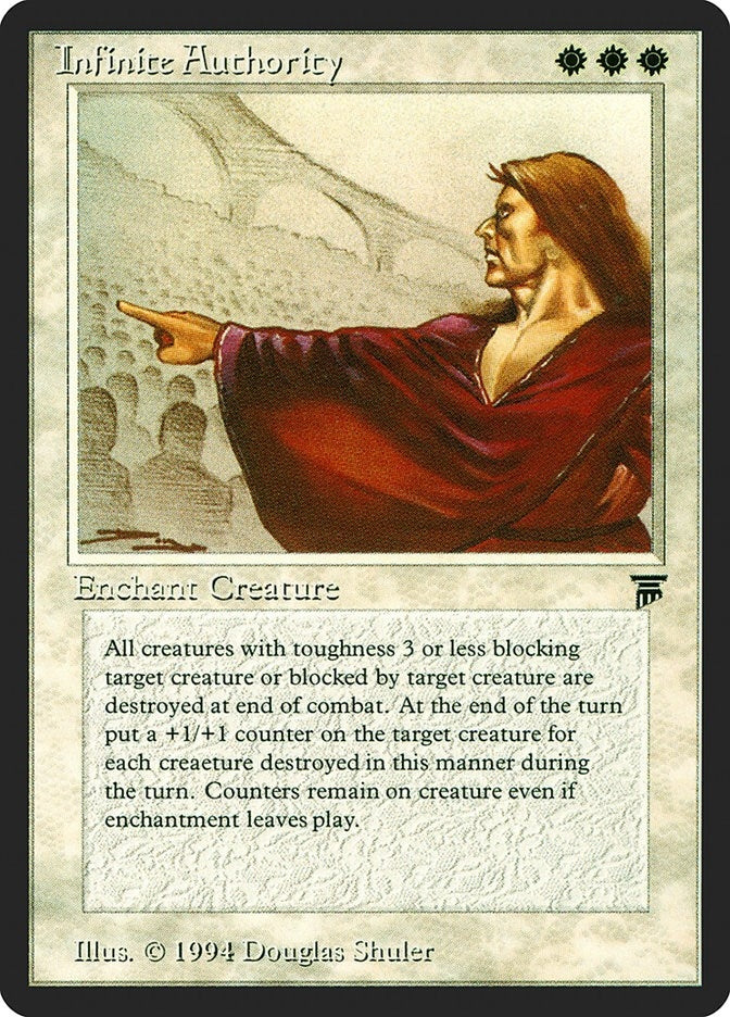 Image for Infinite Authority [Legends] - Magic: The Gathering
