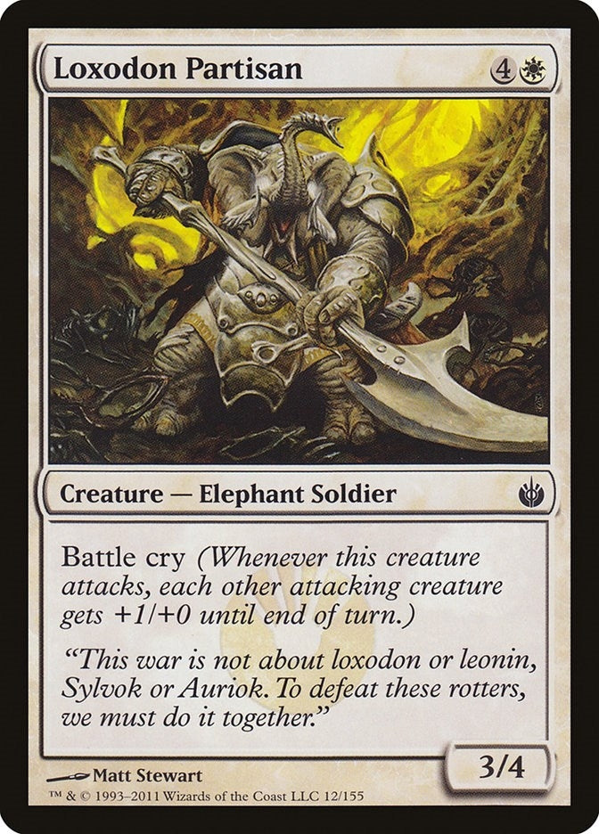 Image for Loxodon Partisan (12) [Mirrodin Besieged] - Magic: The Gathering