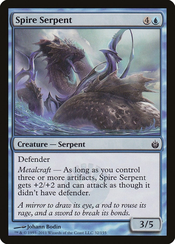 Image for Spire Serpent (32) [Mirrodin Besieged] - Magic: The Gathering