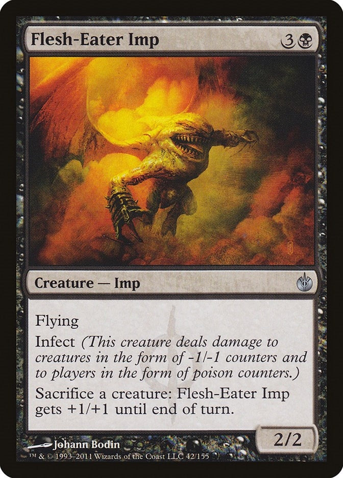 Image for Flesh-Eater Imp (42) [Mirrodin Besieged] - Magic: The Gathering