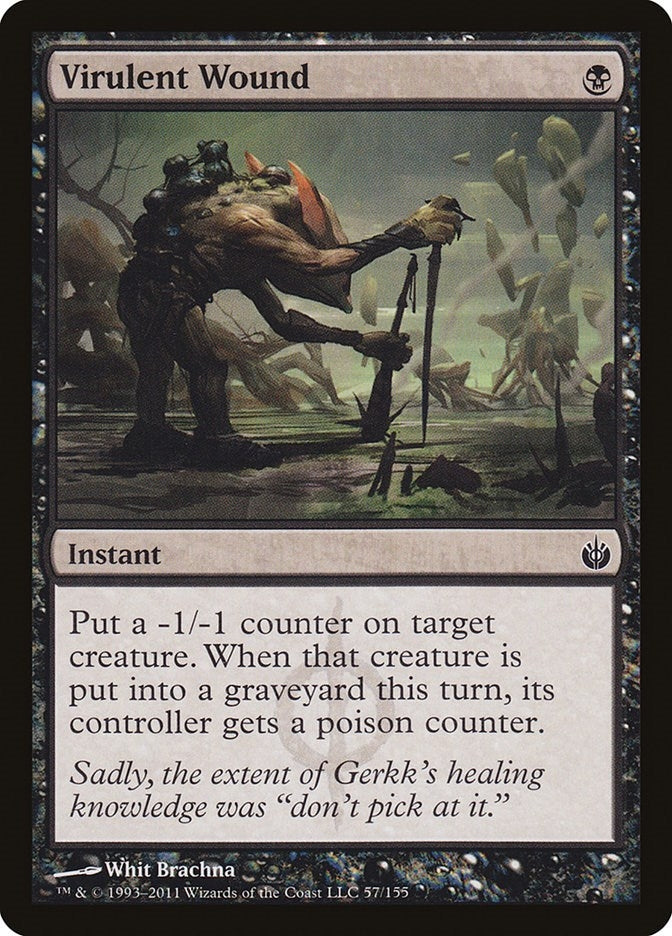 Image for Virulent Wound (57) [Mirrodin Besieged] - Magic: The Gathering