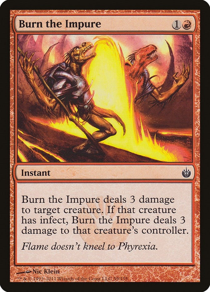 Image for Burn the Impure (59) [Mirrodin Besieged] - Magic: The Gathering