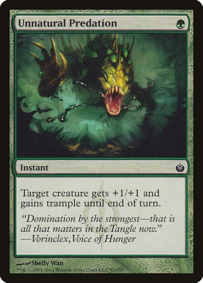 Image for Unnatural Predation (93) [Mirrodin Besieged] - Magic: The Gathering
