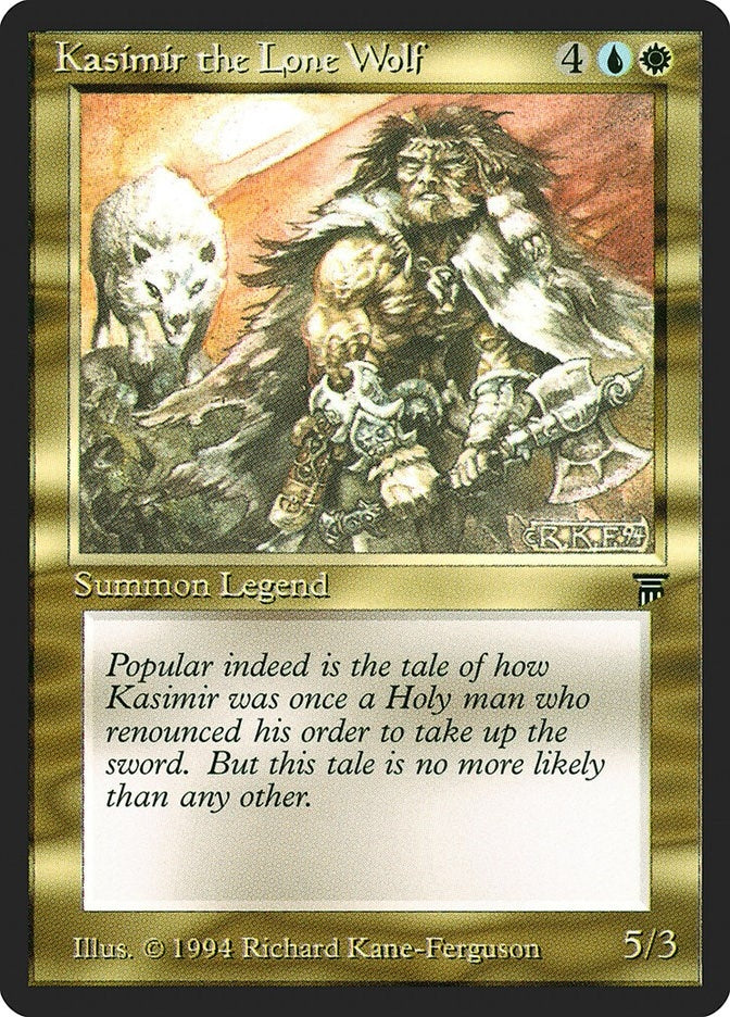 Image for Kasimir the Lone Wolf [Legends] - Magic: The Gathering