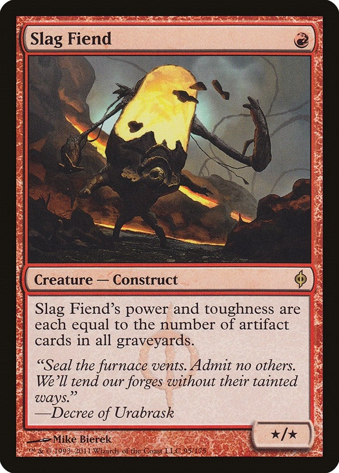 Image for Slag Fiend (95) [New Phyrexia] - Magic: The Gathering