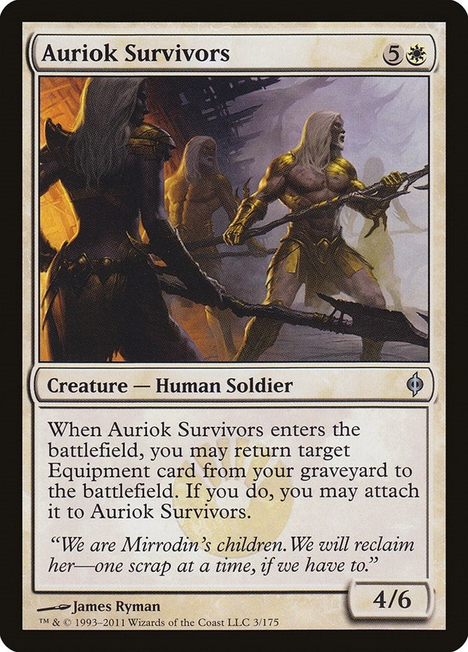 Image for Auriok Survivors (3) [New Phyrexia] - Magic: The Gathering