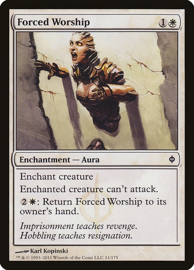 Image for Forced Worship (11) [New Phyrexia] - Magic: The Gathering