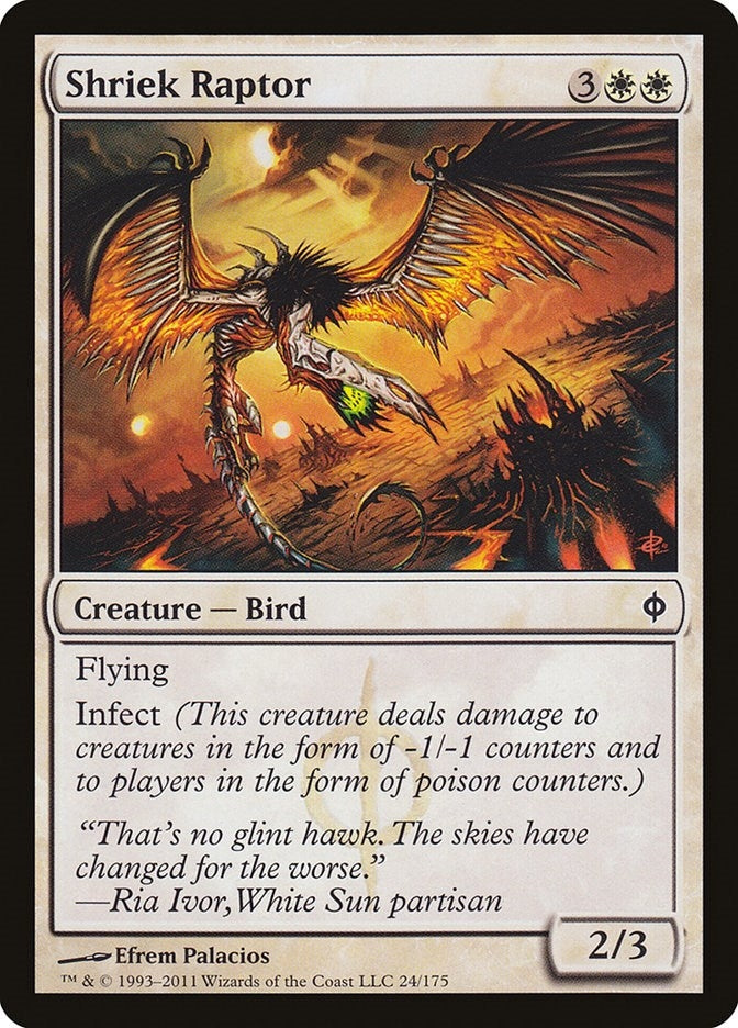 Image for Shriek Raptor (24) [New Phyrexia] - Magic: The Gathering