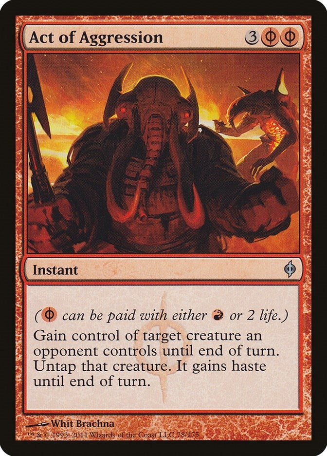 Image for Act of Aggression (78) [New Phyrexia] - Magic: The Gathering
