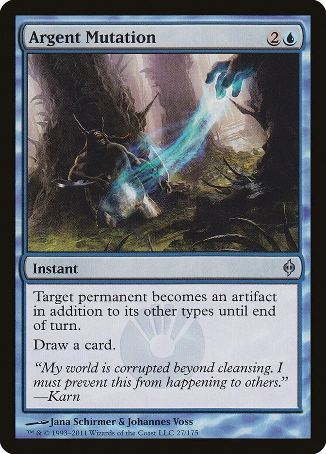 Image for Argent Mutation (27) [New Phyrexia] - Magic: The Gathering