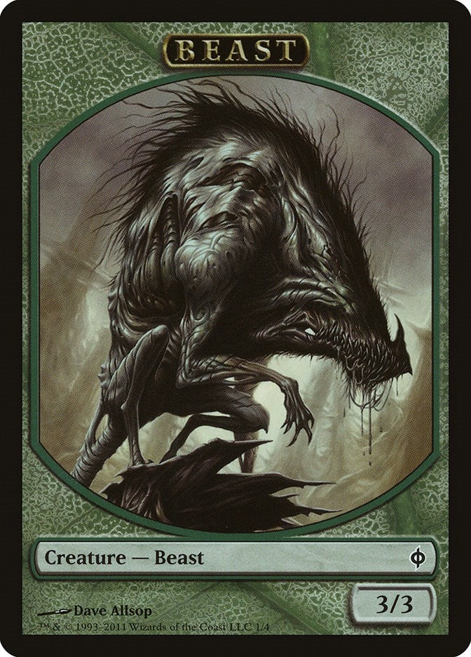 Image for Beast Token (1) [New Phyrexia] - Magic: The Gathering