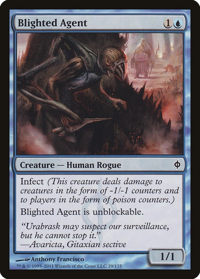 Image for Blighted Agent (29) [New Phyrexia] - Magic: The Gathering