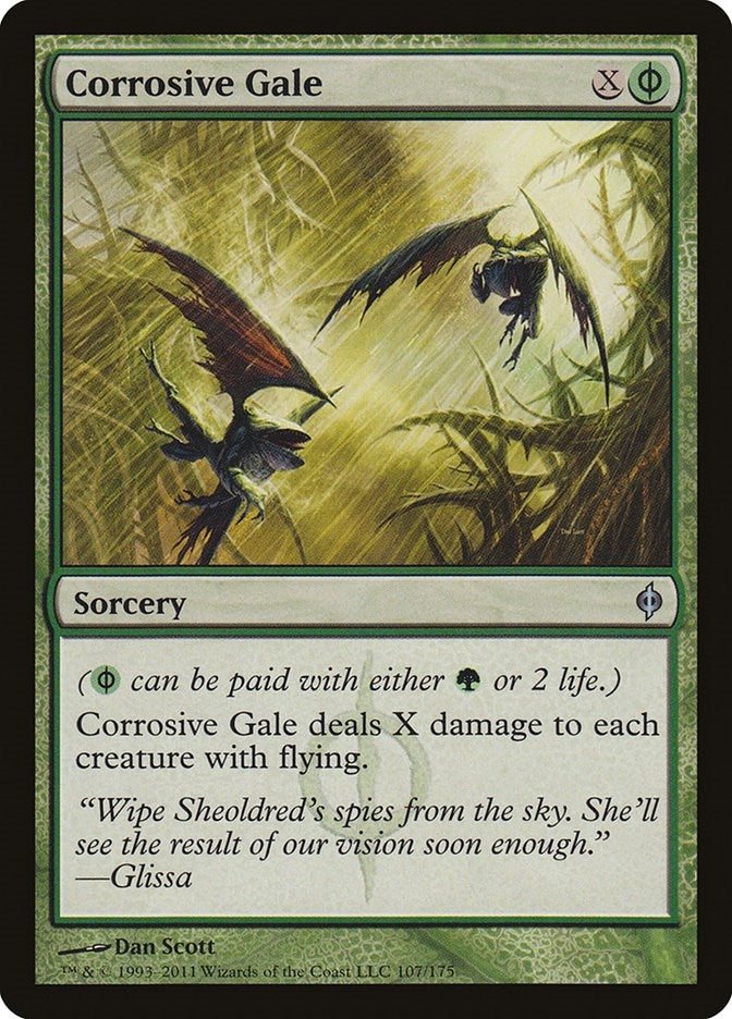 Image for Corrosive Gale (107) [New Phyrexia] - Magic: The Gathering